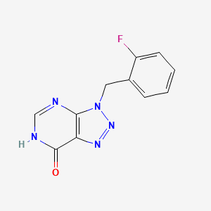 molecular formula C11H8FN5O B1417516 3-(2-fluorobenzyl)-3,6-dihydro-7H-[1,2,3]triazolo[4,5-d]pyrimidin-7-one CAS No. 119222-30-9