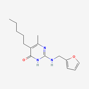2-[(2-furylmethyl)amino]-6-methyl-5-pentylpyrimidin-4(3H)-one