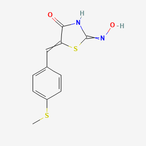 2-(Hydroxyamino)-5-(4-(methylthio)benzylidene)thiazol-4(5H)-one
