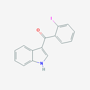 molecular formula C15H10INO B141753 1H-indol-3-yl-(2-iodophenyl)methanone CAS No. 53904-15-7