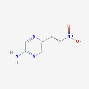 molecular formula C6H6N4O2 B14175316 5-(2-Nitroethenyl)pyrazin-2-amine CAS No. 925445-50-7