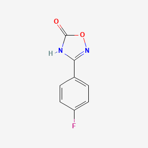 molecular formula C8H5FN2O2 B1417538 3-(4-Fluorophenyl)-1,2,4-oxadiazol-5-ol CAS No. 185557-63-5