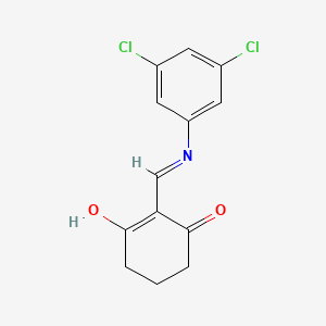 molecular formula C13H11Cl2NO2 B1417548 2-[(3,5-二氯苯胺)亚甲基]-1,3-环己二酮 CAS No. 55118-98-4