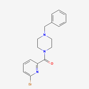 molecular formula C17H18BrN3O B1417551 1-Benzyl-4-(6-bromopyridine-2-carbonyl)piperazine CAS No. 1876755-44-0