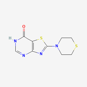molecular formula C9H10N4OS2 B1417554 2-thiomorpholinothiazolo[4,5-d]pyrimidin-7(6H)-one CAS No. 950262-25-6