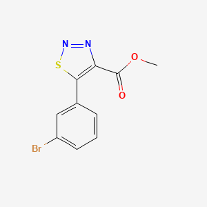 molecular formula C10H7BrN2O2S B14175559 Methyl 5-(3-bromophenyl)-1,2,3-thiadiazole-4-carboxylate CAS No. 4602-49-7