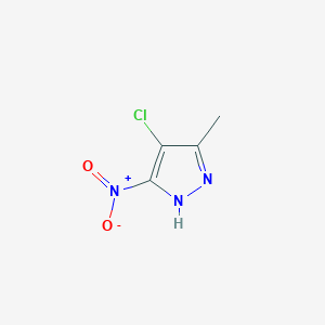 molecular formula C4H4ClN3O2 B1417560 4-Chloro-3-methyl-5-nitro-1H-pyrazole CAS No. 512810-26-3