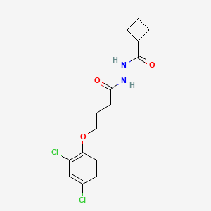 molecular formula C15H18Cl2N2O3 B14175610 N'-[4-(2,4-dichlorophenoxy)butanoyl]cyclobutanecarbohydrazide CAS No. 554438-80-1