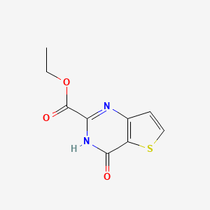 molecular formula C9H8N2O3S B1417564 Ethyl 4-oxo-3,4-dihydrothieno[3,2-d]pyrimidine-2-carboxylate CAS No. 319442-19-8