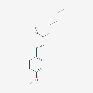molecular formula C15H22O2 B14175644 1-(4-Methoxyphenyl)oct-1-EN-3-OL CAS No. 918540-68-8