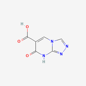 molecular formula C6H4N4O3 B1417565 7-Hydroxy-[1,2,4]triazolo[4,3-a]pyrimidine-6-carboxylic acid CAS No. 937700-95-3