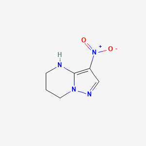 molecular formula C6H8N4O2 B1417572 3-Nitro-4,5,6,7-tetrahydropyrazolo[1,5-a]pyrimidine CAS No. 148777-84-8