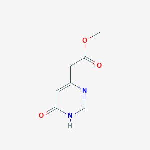 molecular formula C7H8N2O3 B1417573 Methyl 2-(6-oxo-1,6-dihydropyrimidin-4-yl)acetate CAS No. 93715-54-9