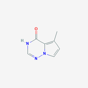 molecular formula C7H7N3O B1417575 5-Methylpyrrolo[2,1-f][1,2,4]triazin-4(1H)-one CAS No. 529508-54-1