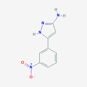 B141758 3-(3-nitrophenyl)-1H-pyrazol-5-amine CAS No. 142338-69-0