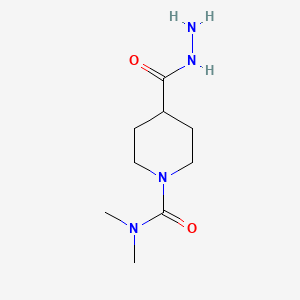 molecular formula C9H18N4O2 B14175848 4-(hydrazinecarbonyl)-N,N-dimethylpiperidine-1-carboxamide CAS No. 176178-89-5