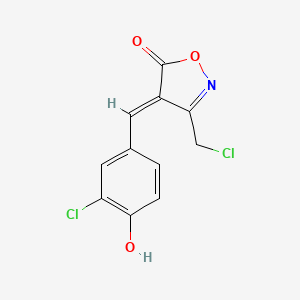(4E)-4-(3-chloro-4-hydroxybenzylidene)-3-(chloromethyl)isoxazol-5(4H)-one