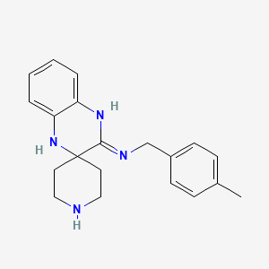 N-(4-Methylbenzyl)-1'H-spiro[piperidine-4,2'-quinoxalin]-3'-amine