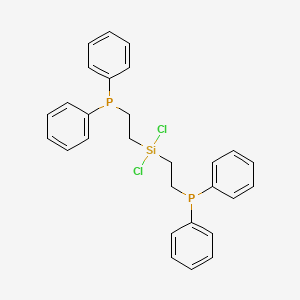 molecular formula C28H28Cl2P2Si B14175918 [(Dichlorosilanediyl)di(ethane-2,1-diyl)]bis(diphenylphosphane) CAS No. 919356-59-5