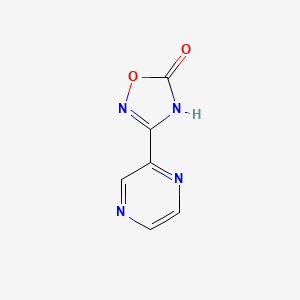 molecular formula C6H4N4O2 B1417601 1,2,4-Oxadiazol-5(2H)-one, 3-pyrazinyl- CAS No. 114347-13-6