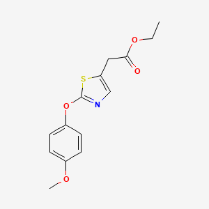 molecular formula C14H15NO4S B14176011 Ethyl [2-(4-methoxyphenoxy)-1,3-thiazol-5-yl]acetate CAS No. 918659-03-7