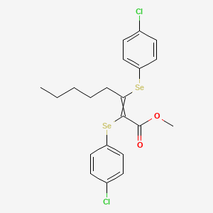 molecular formula C21H22Cl2O2Se2 B14176045 Methyl 2,3-bis[(4-chlorophenyl)selanyl]oct-2-enoate CAS No. 922525-87-9