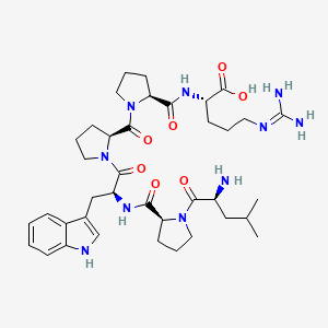 molecular formula C38H56N10O7 B14176098 L-Leucyl-L-prolyl-L-tryptophyl-L-prolyl-L-prolyl-N~5~-(diaminomethylidene)-L-ornithine CAS No. 922717-78-0