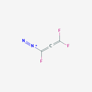 molecular formula C3F3N2+ B14176141 Trifluoropropadiene-1-diazonium CAS No. 918108-29-9
