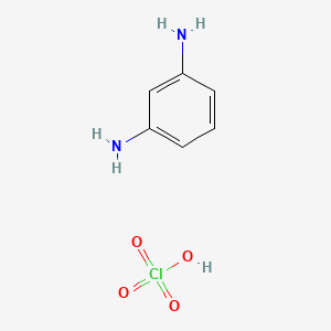 molecular formula C6H9ClN2O4 B14176151 Benzene-1,3-diamine;perchloric acid CAS No. 880467-61-8