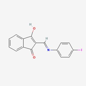 2-[(4-iodoanilino)methylene]-1H-indene-1,3(2H)-dione
