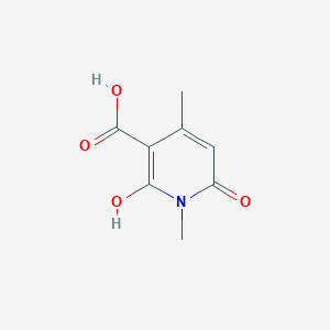 molecular formula C8H9NO4 B1417622 6-Hydroxy-1,4-dimethyl-2-oxo-1,2-dihydro-pyridine-3-carboxylic acid CAS No. 878670-01-0