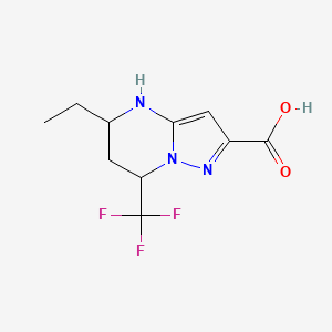 5-Ethyl-7-trifluoromethyl-4,5,6,7-tetrahydro-pyrazolo[1,5-a]pyrimidine-2-carboxylic acid