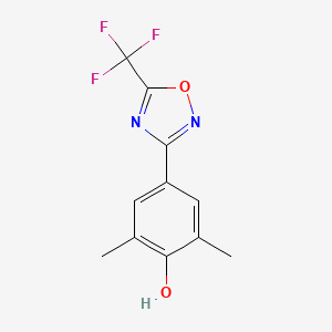 2,6-Dimethyl-4-[5-(trifluoromethyl)-1,2,4-oxadiazol-3-yl]phenol