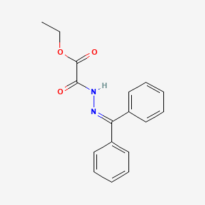 molecular formula C17H16N2O3 B14176269 Ethyl 2-(2-benzhydrylidenehydrazinyl)-2-oxoacetate CAS No. 106532-14-3