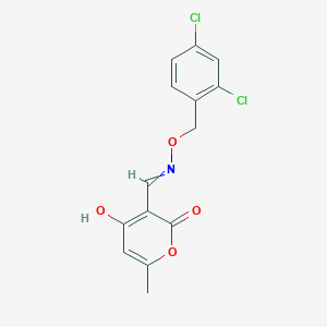 3-[(2,4-Dichlorophenyl)methoxyiminomethyl]-4-hydroxy-6-methylpyran-2-one