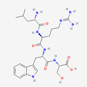 molecular formula C26H40N8O6 B14176294 L-Leucyl-N~5~-(diaminomethylidene)-L-ornithyl-L-tryptophyl-L-serine CAS No. 922172-47-2