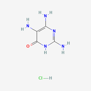 molecular formula C4H8ClN5O B1417630 2,5,6-Triamino-4-pyrimidinol hydrochloride CAS No. 4066-47-1