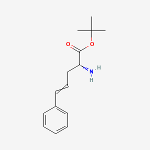 molecular formula C15H21NO2 B14176307 tert-Butyl (2R)-2-amino-5-phenylpent-4-enoate CAS No. 923276-11-3