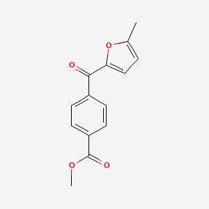 molecular formula C14H12O4 B14176315 Methyl 4-(5-methylfuran-2-carbonyl)benzoate CAS No. 924657-70-5