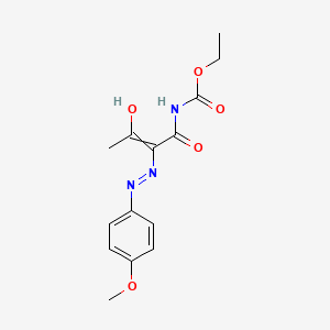 ethyl N-{2-[2-(4-methoxyphenyl)hydrazono]-3-oxobutanoyl}carbamate