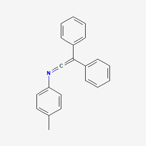 molecular formula C21H17N B14176417 N-p-Tolyl-2,2-diphenylvinylideneamine CAS No. 5110-45-2