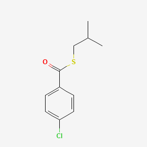 molecular formula C11H13ClOS B14176420 S-(2-Methylpropyl) 4-chlorobenzene-1-carbothioate CAS No. 920505-15-3