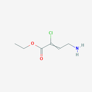 molecular formula C6H10ClNO2 B14176434 Ethyl 4-amino-2-chlorobut-2-enoate CAS No. 918871-74-6