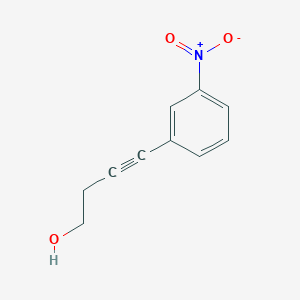 molecular formula C10H9NO3 B14176442 4-(3-Nitrophenyl)but-3-YN-1-OL CAS No. 872188-86-8