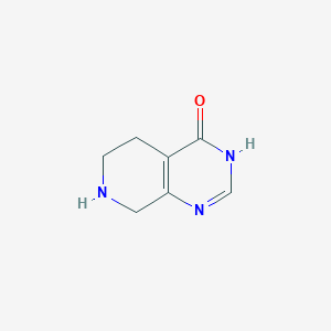 molecular formula C7H9N3O B1417645 5,6,7,8-Tetrahydropyrido[3,4-D]pyrimidin-4(3H)-one CAS No. 859826-41-8
