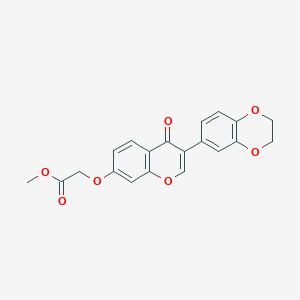 molecular formula C20H16O7 B14176473 methyl {[3-(2,3-dihydro-1,4-benzodioxin-6-yl)-4-oxo-4H-chromen-7-yl]oxy}acetate CAS No. 227094-36-2