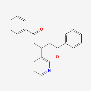 molecular formula C22H19NO2 B14176516 1,5-Diphenyl-3-(pyridin-3-yl)pentane-1,5-dione CAS No. 918417-75-1