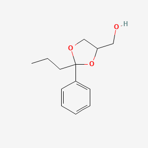 molecular formula C13H18O3 B14176526 2-Phenyl-2-propyl-1,3-dioxolane-4-methanol CAS No. 4379-22-0