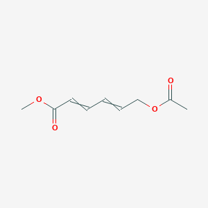 molecular formula C9H12O4 B14176536 Methyl 6-(acetyloxy)hexa-2,4-dienoate CAS No. 921617-37-0