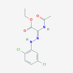 ethyl (2E)-2-[2-(2,5-dichlorophenyl)hydrazin-1-ylidene]-2-acetamidoacetate